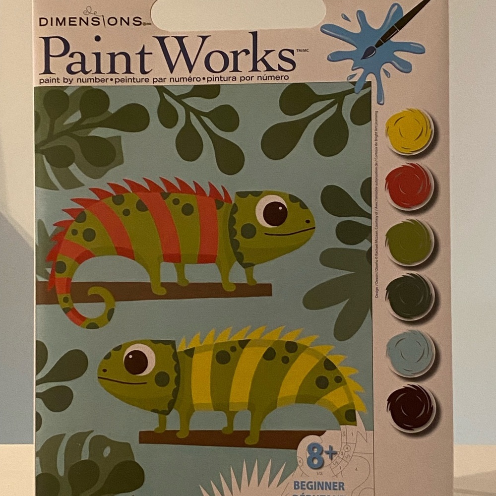 Dimensions PaintWorks Chameleon Paint by Number Kit